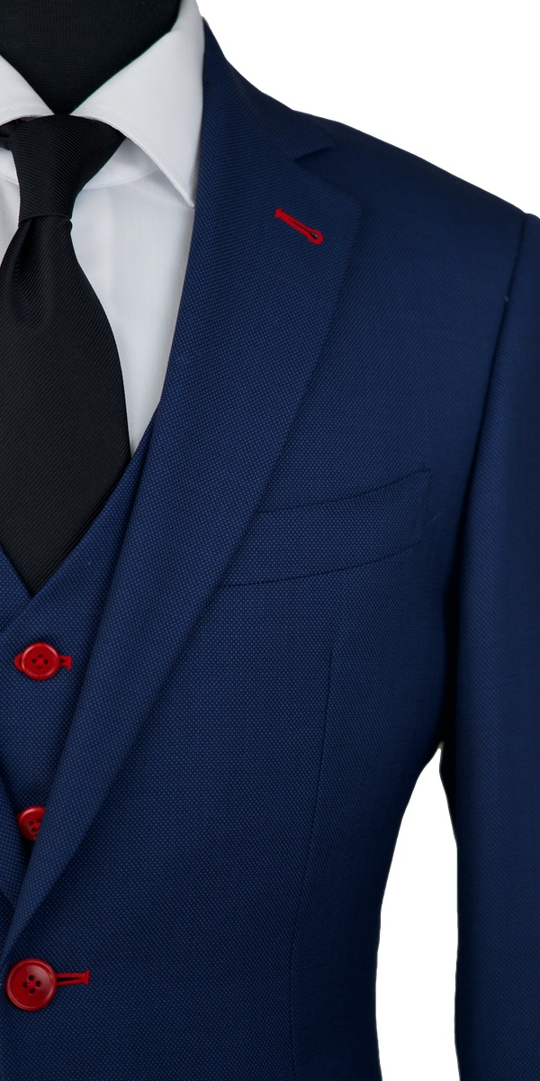 Yale Blue Birdseye Wool Suit