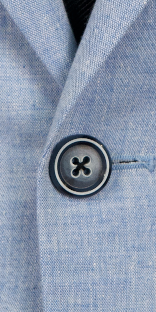 Complet Lin-Coton Bleu Bébé