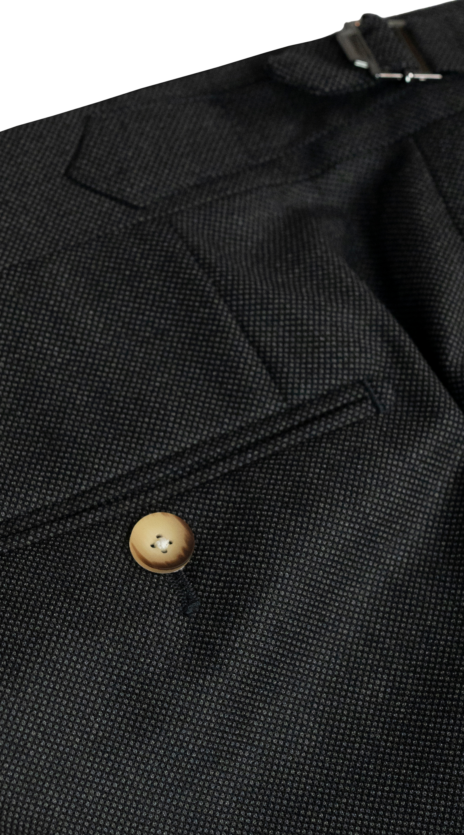 Complet Croisé Birdseye Charcoal