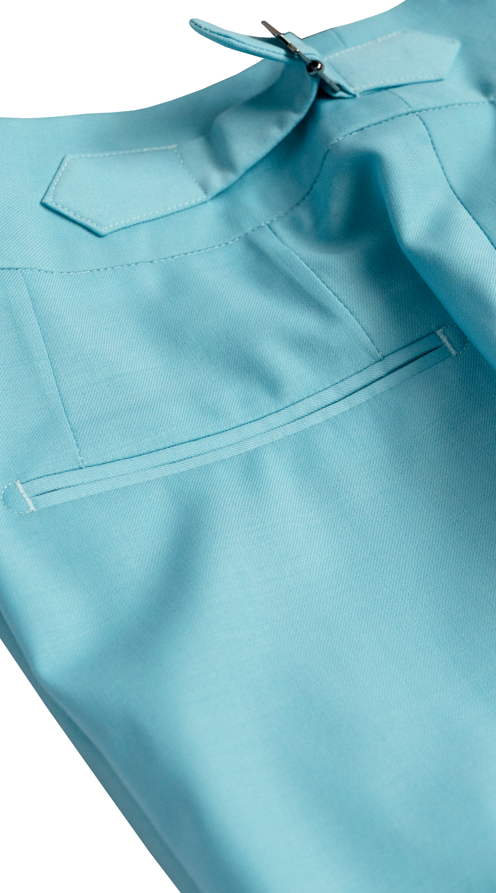 Complet Croisé Bleu Céruléen