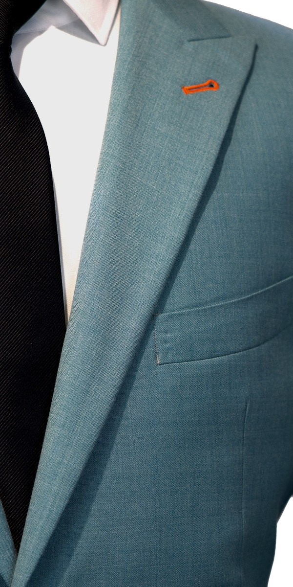 Complet bleu birdseye en laine