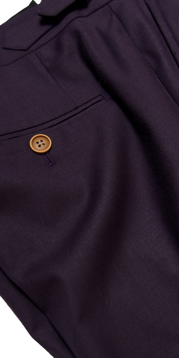 Complet bleu birdseye en laine