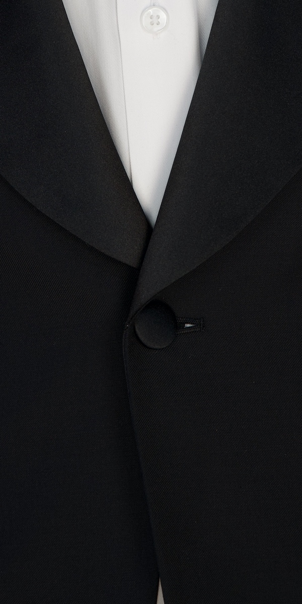 Matte Black Wool Tuxedo