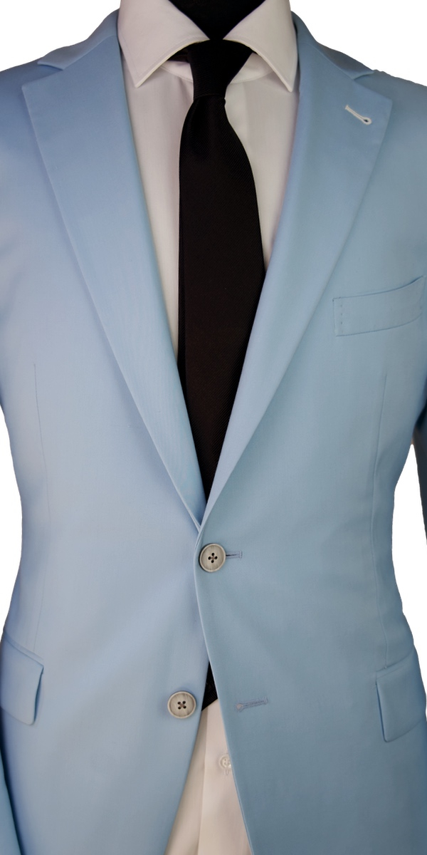 Complet bleu birdseye en laine