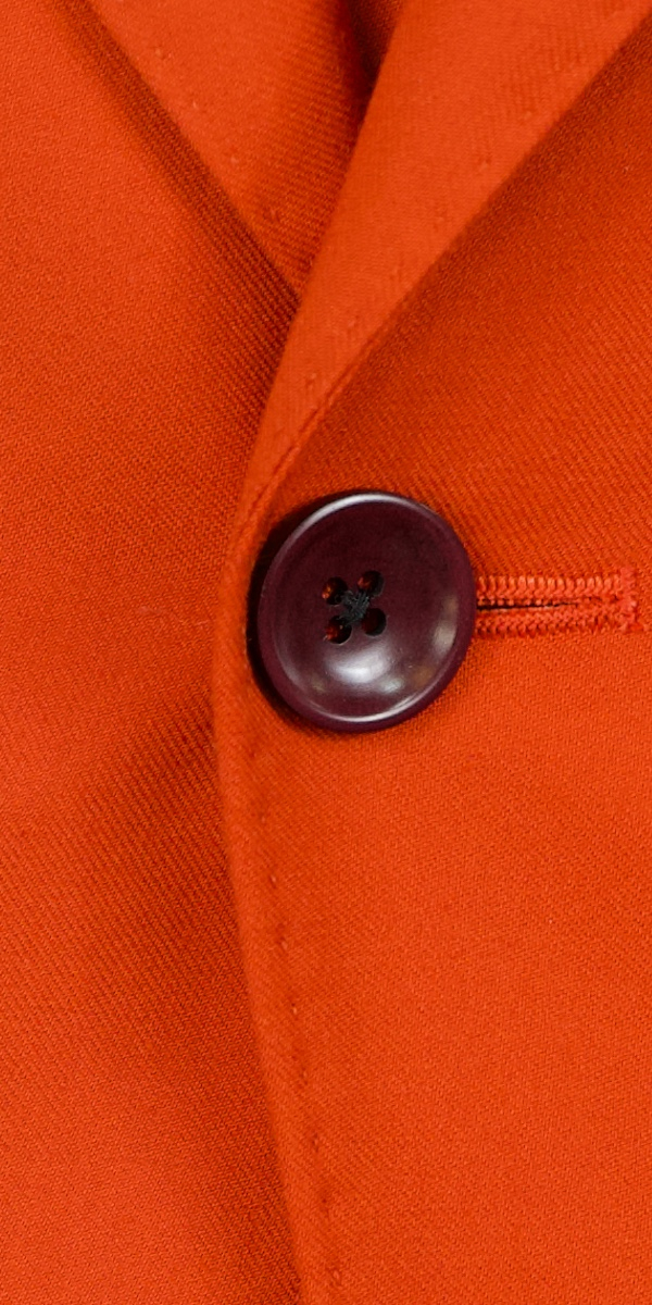 Blaze Orange Wool Suit