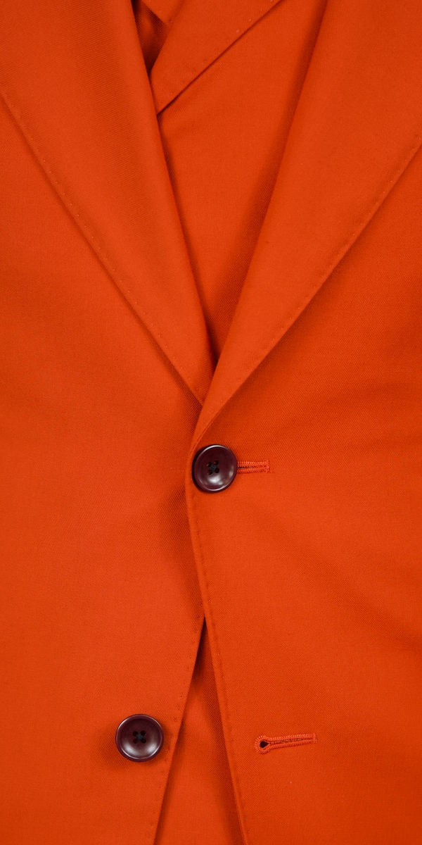Blaze Orange Wool Suit