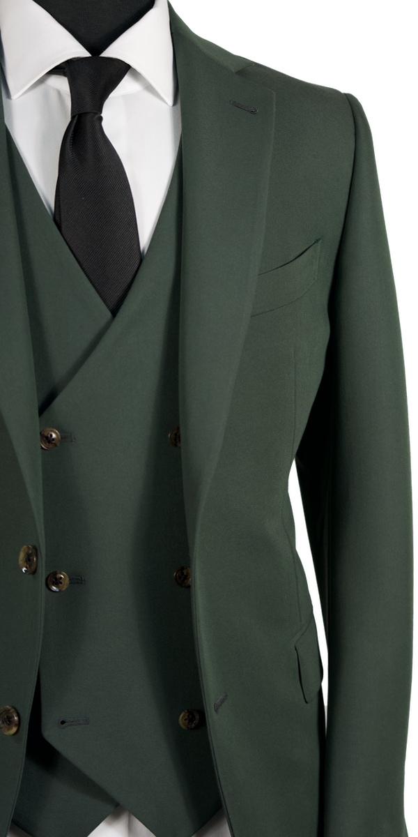 Complet bleu birdseye en laine