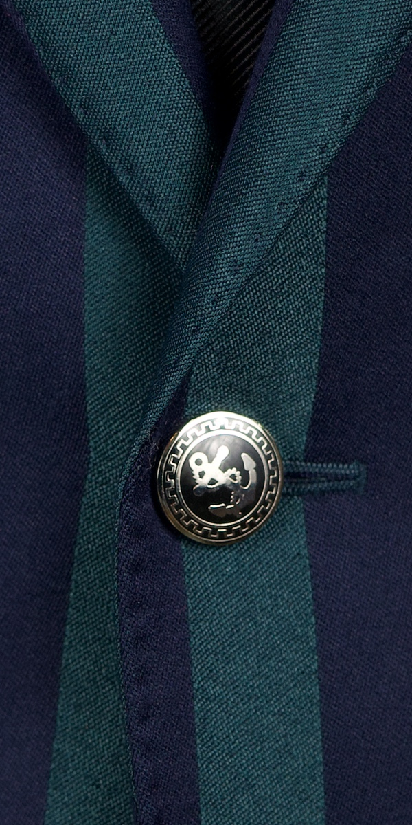 Green and Blue Stripe Suit