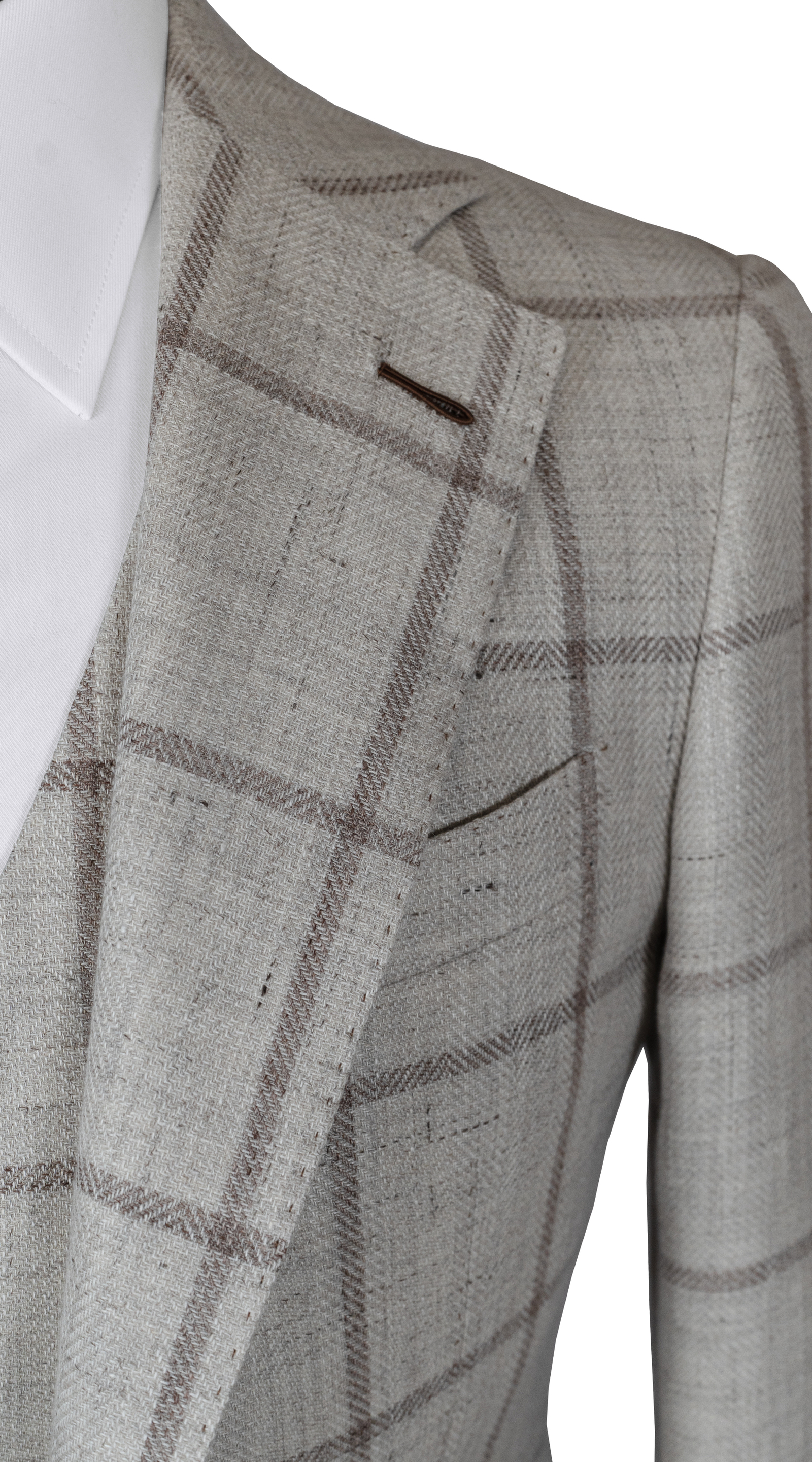 Complet Laine Carreaux Sable