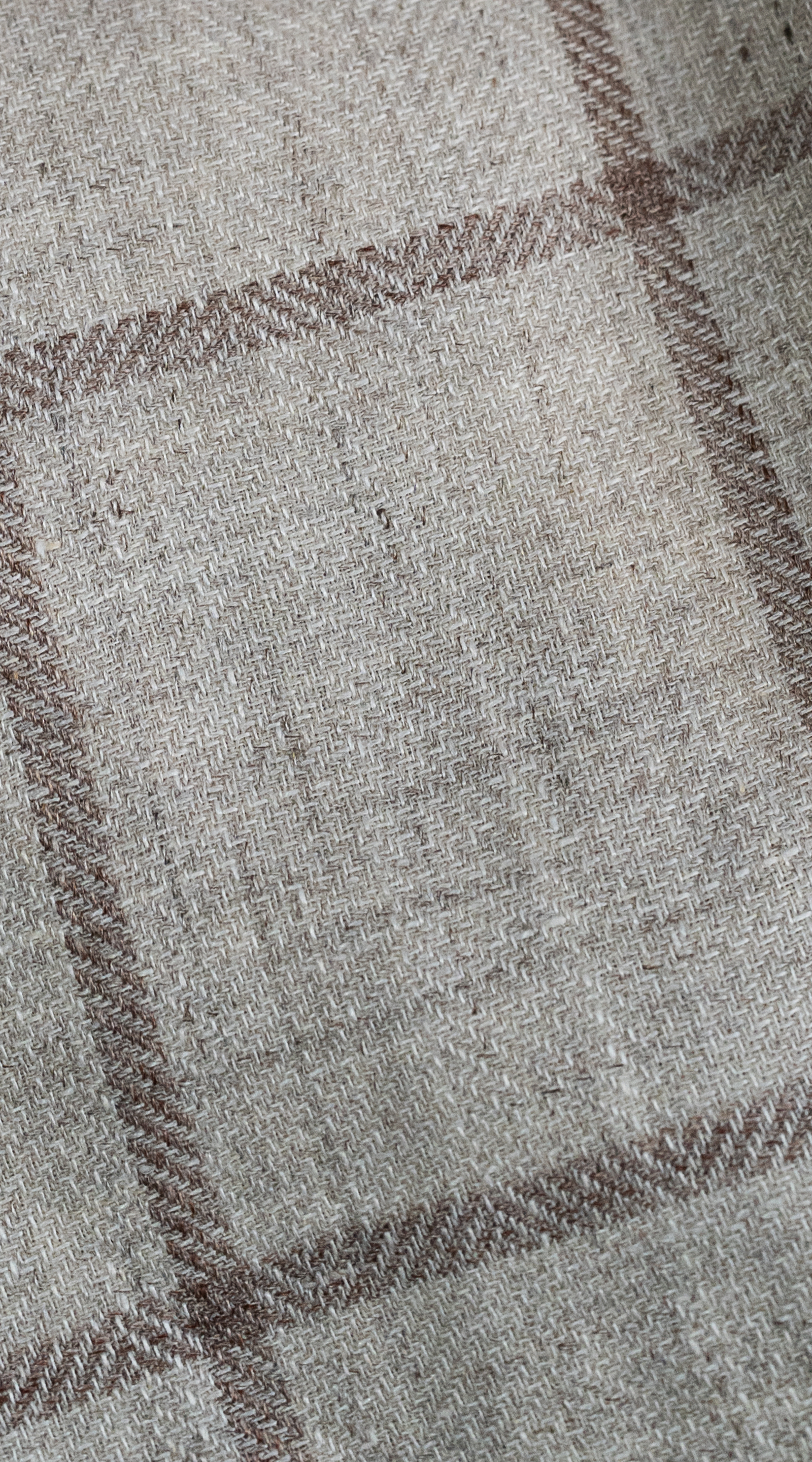 Complet Laine Carreaux Sable