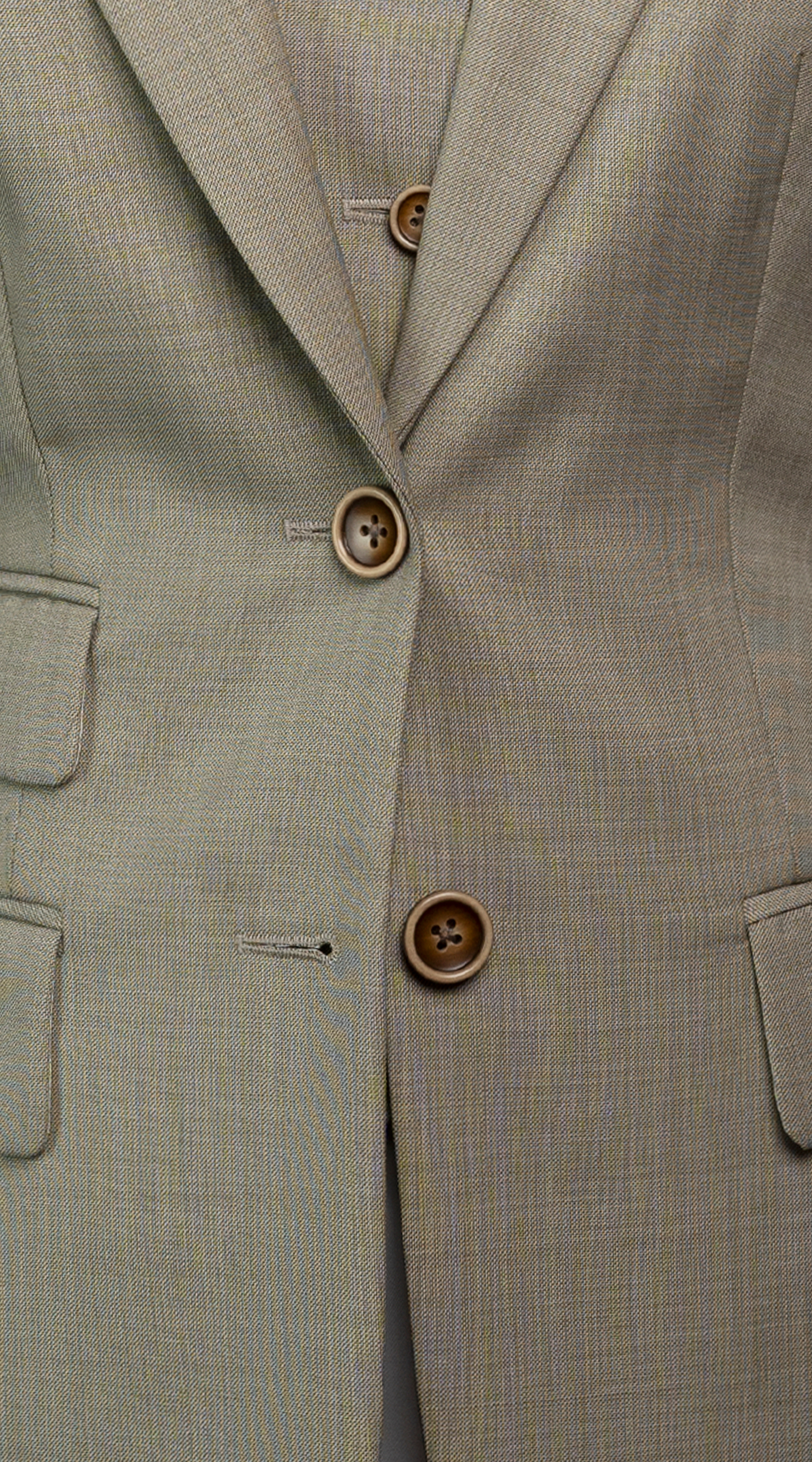 Taupe Beige Wool Suit