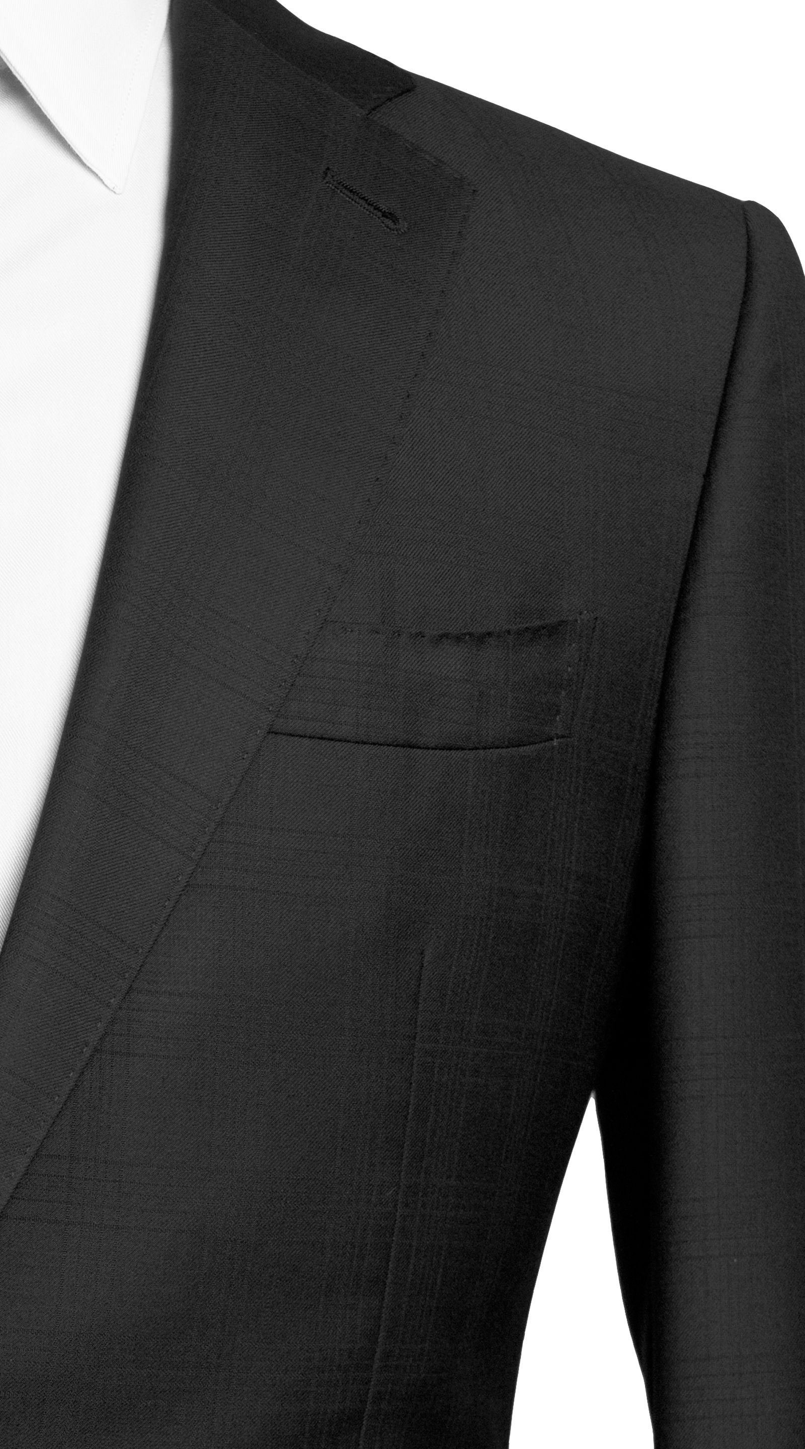 Onyx Black Windowpane Suit