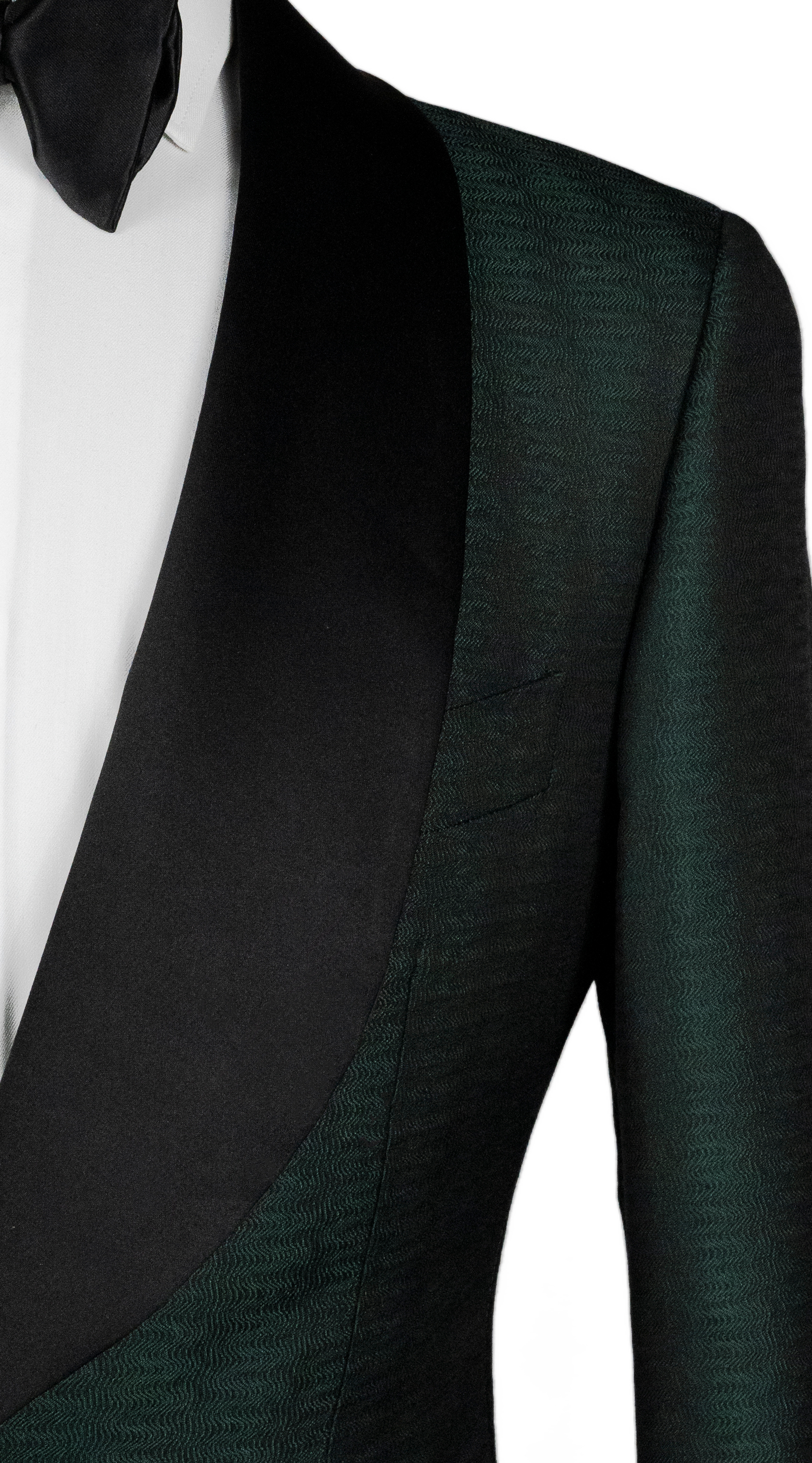 Complet Jacquard Vague Emeraude