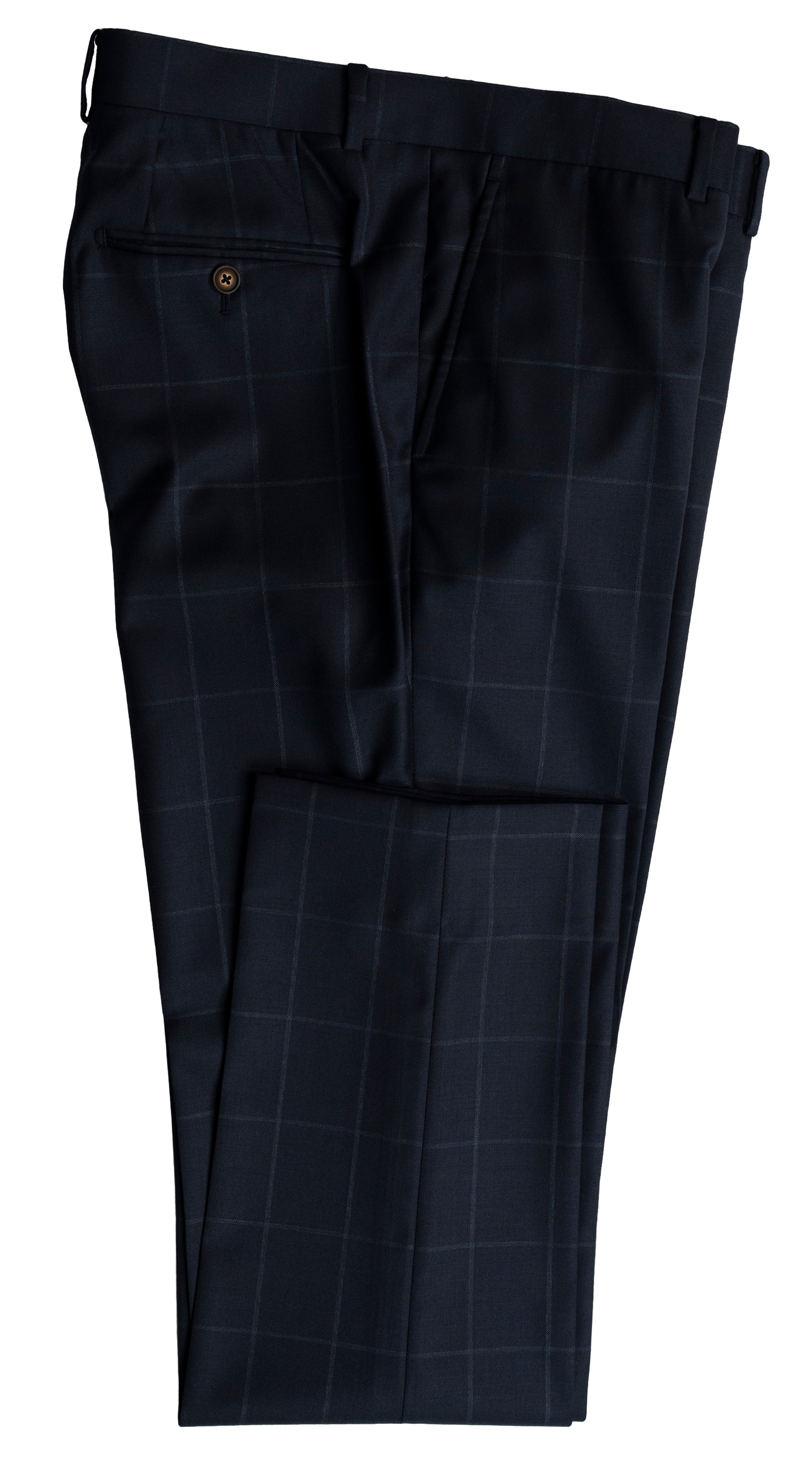 Naval Blue Check Suit