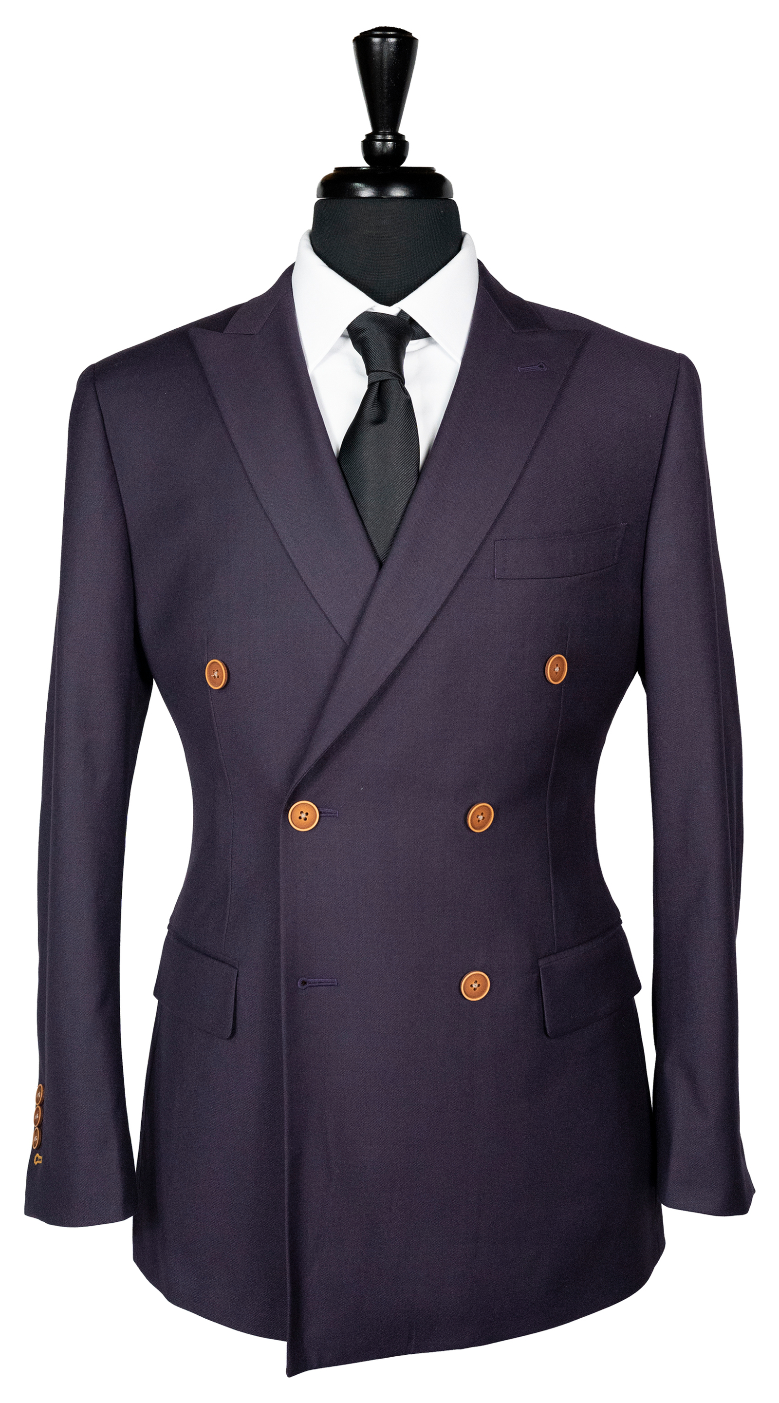 Eggplant Double-Breasted Suit 