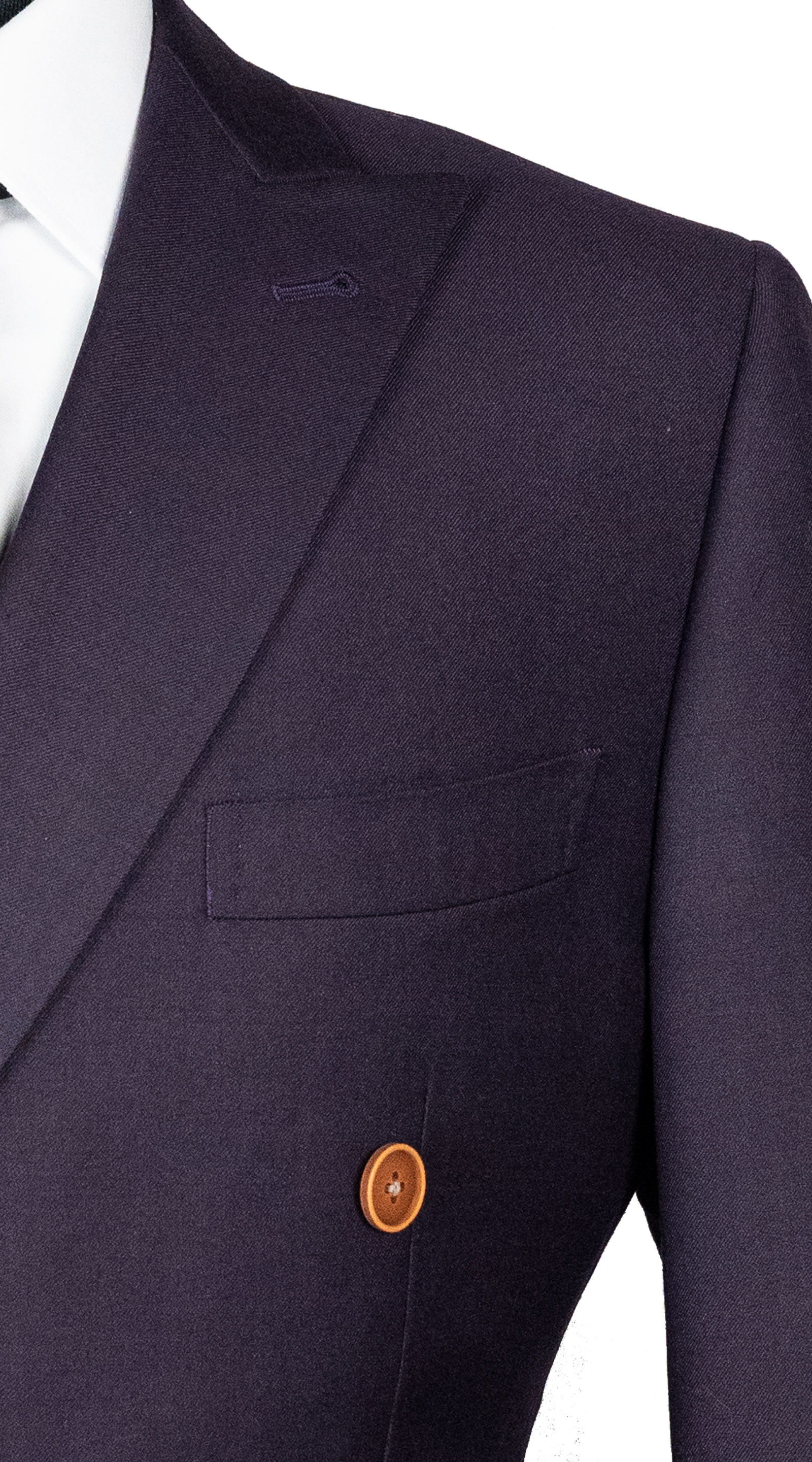 Eggplant Double-Breasted Suit 