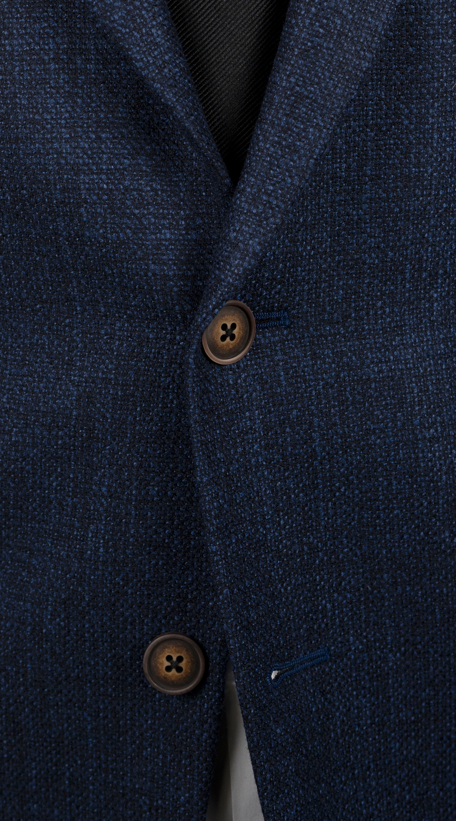 Blue Chambray Wool Suit