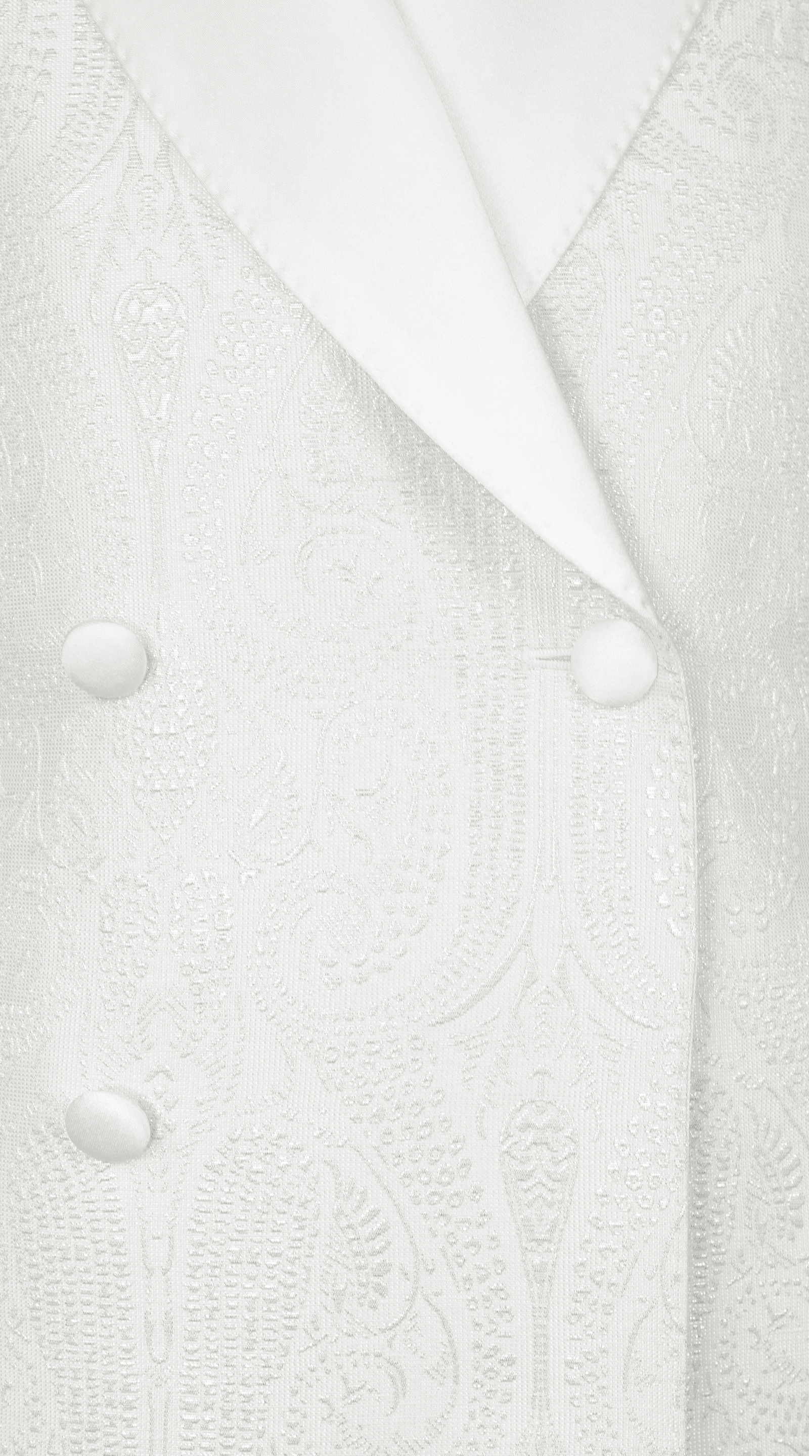 Ivory Paisley Double-Breasted Tux