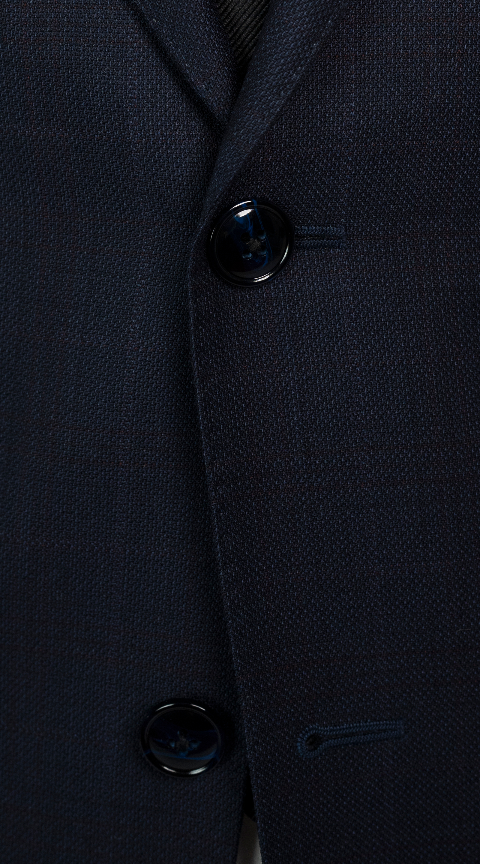 Dark Blue Glen Check Suit