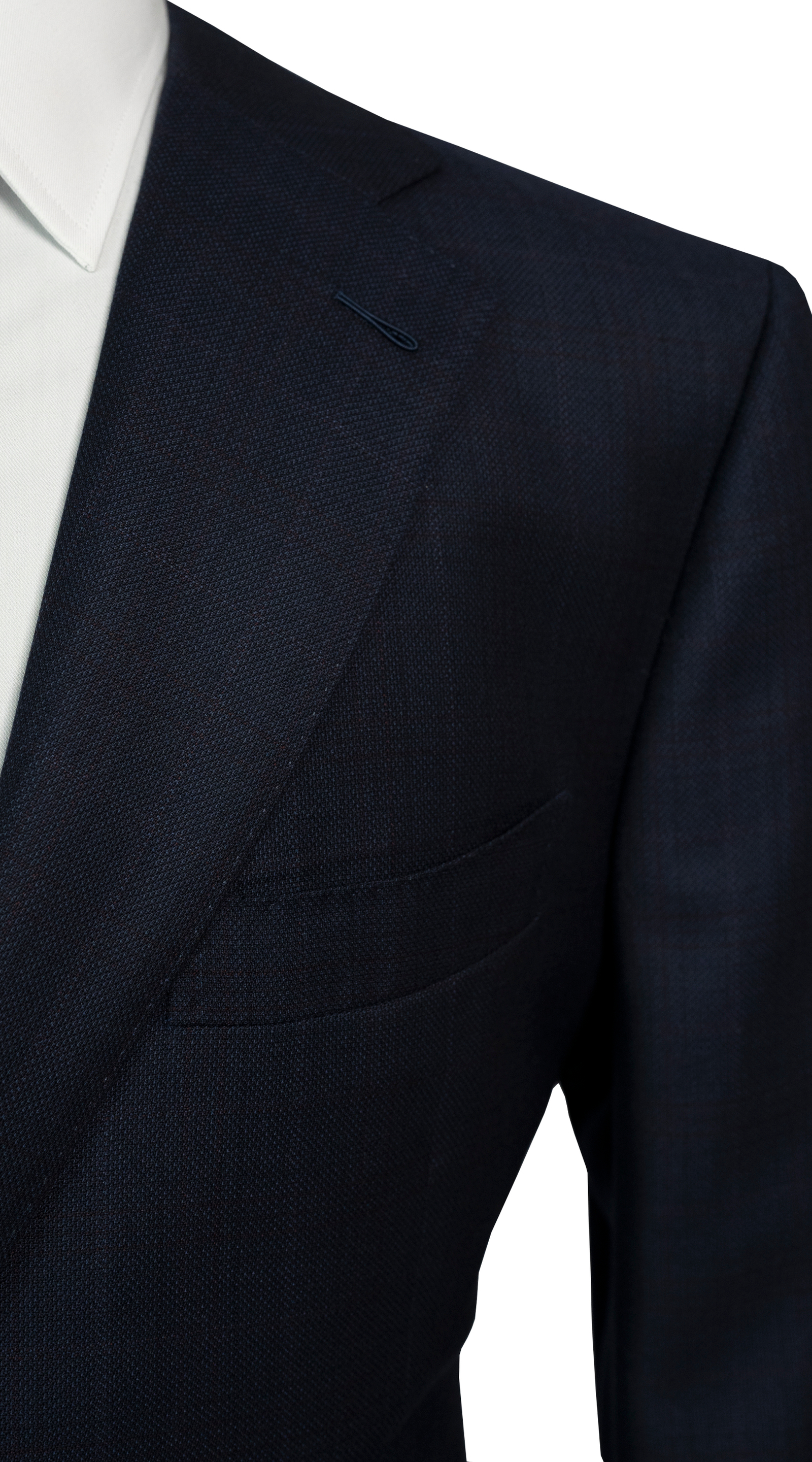 Dark Blue Glen Check Suit