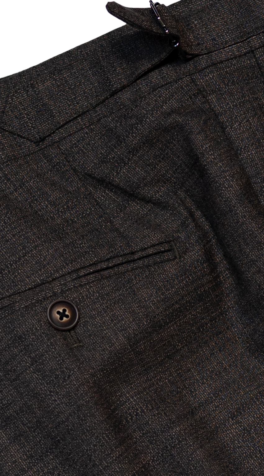 Brown Burgundy Wool Suit