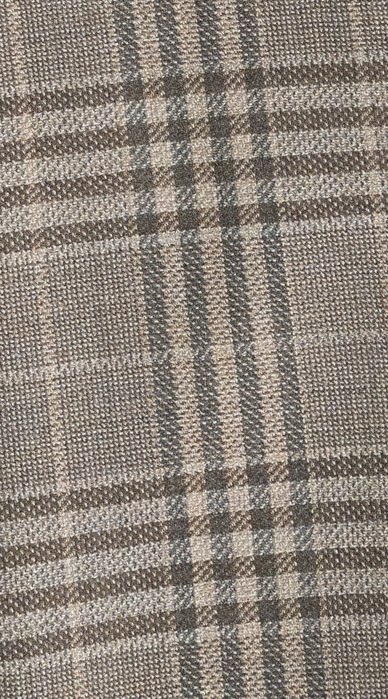Taupe Brown Glen Plaid Wool Suit