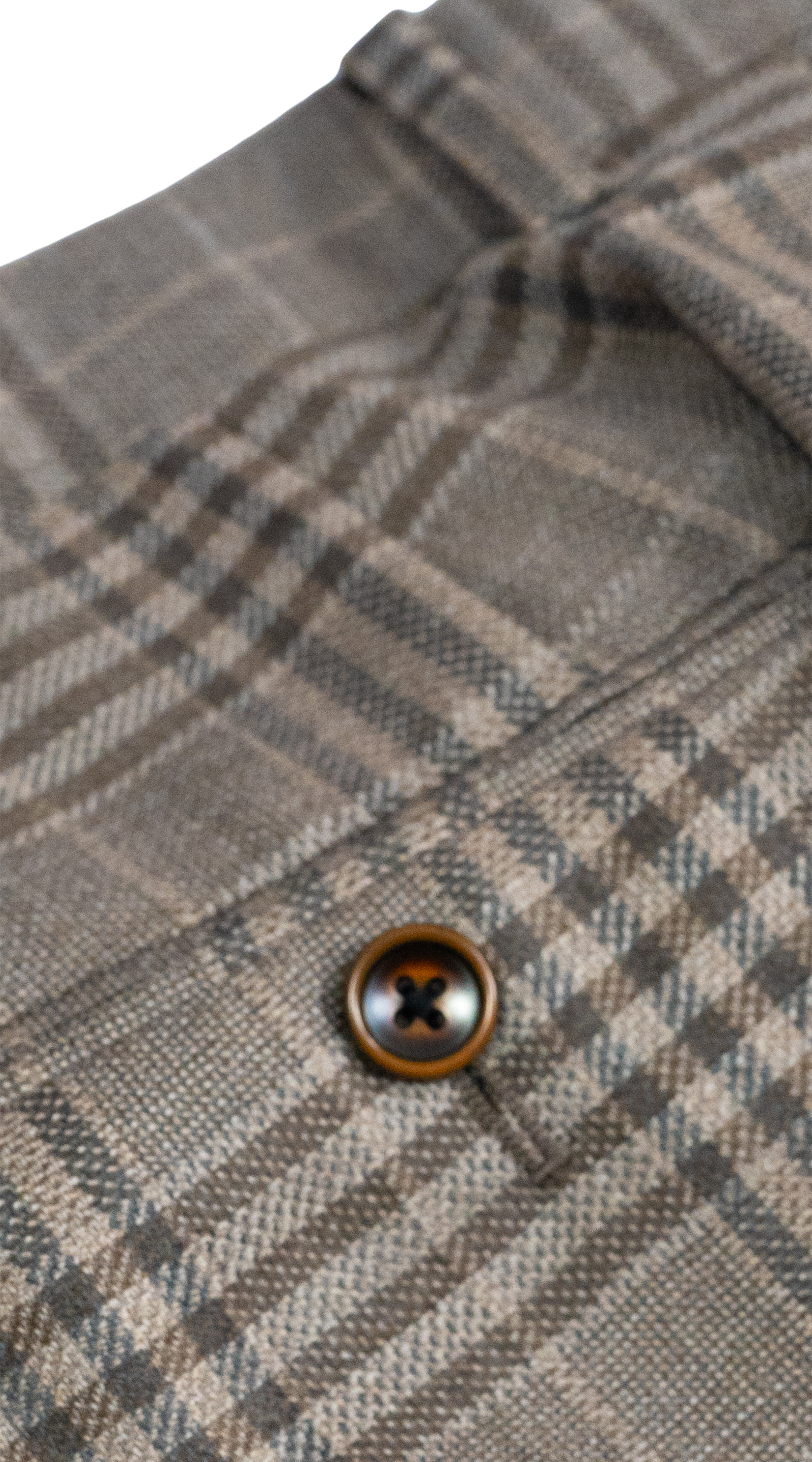 Taupe Brown Glen Plaid Wool Suit