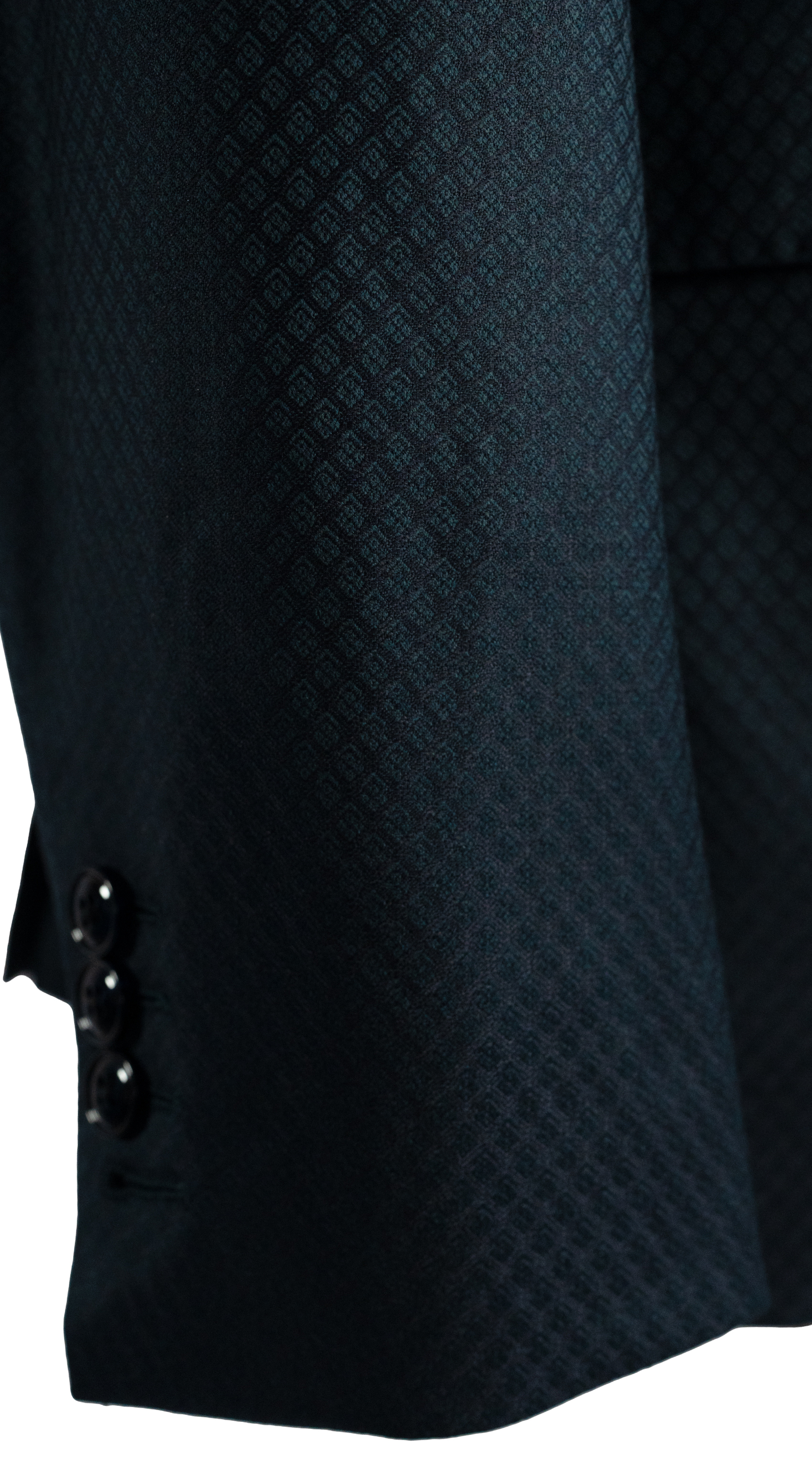 Tuxedo Jacquard Diamant Bleu Sarcelle