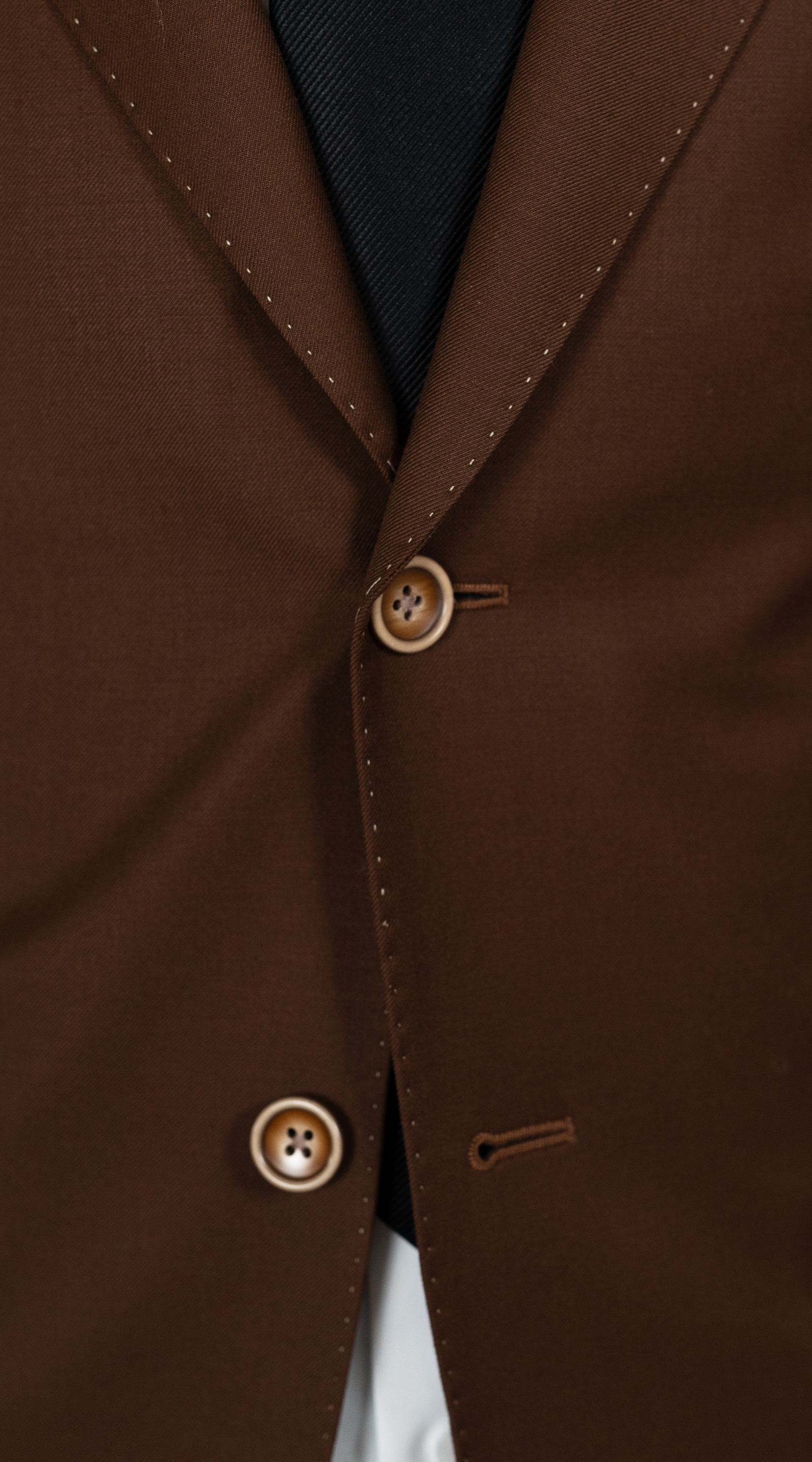 Terra Brown Wool Suit