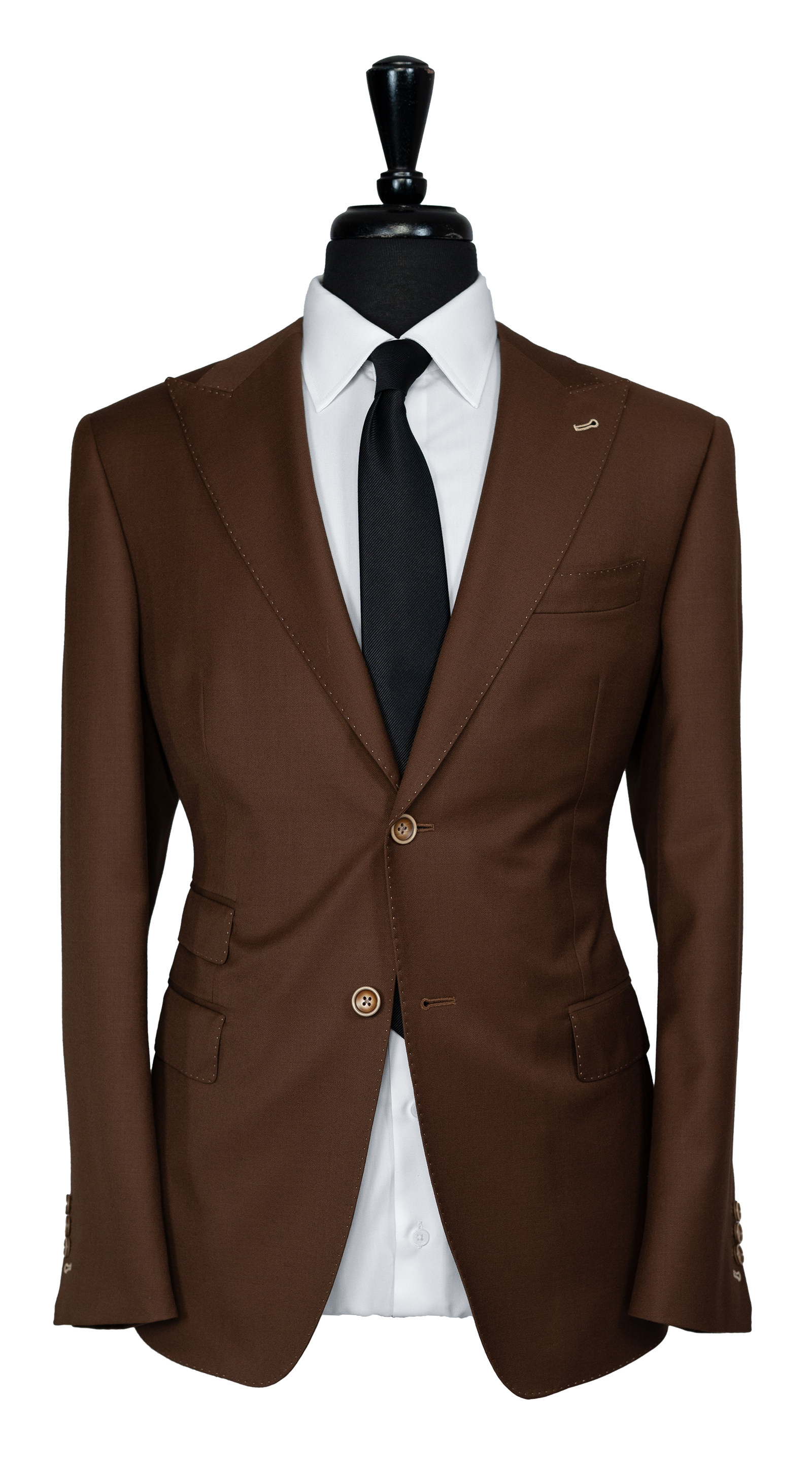 Terra Brown Wool Suit