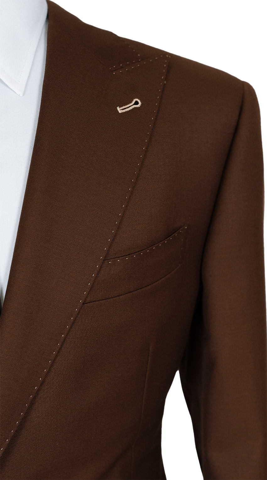 Terra Brown Wool Suit