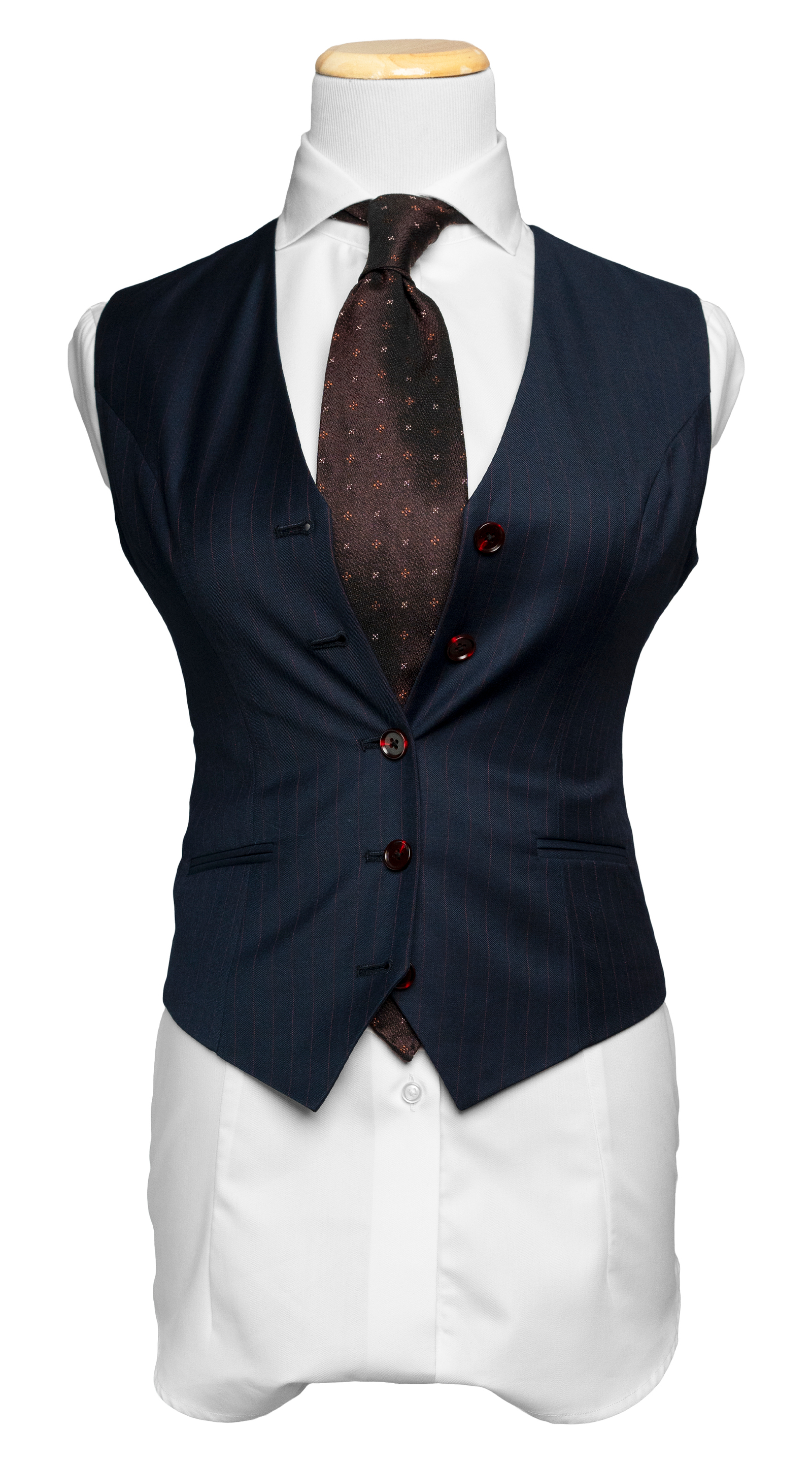 Midnight Blue Pinstripe Suit