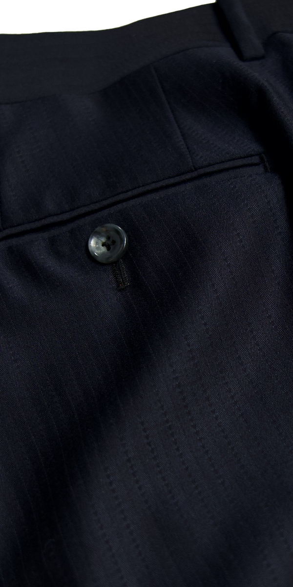 Complet Rayures Subtiles Bleu Foncé