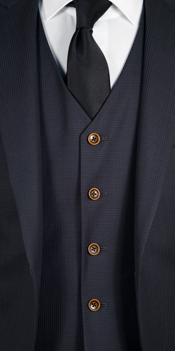 Oxford Blue Gingham Suit