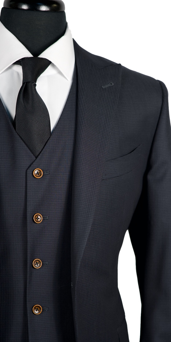 Oxford Blue Gingham Suit