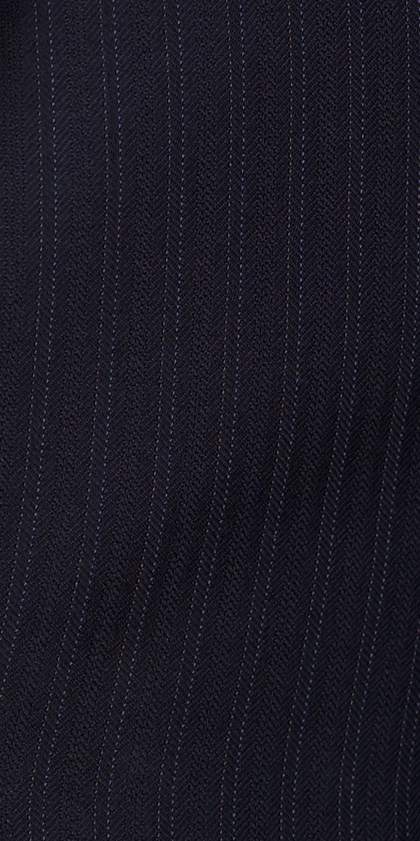Midnight Blue Subtle Stripe Wool Suit
