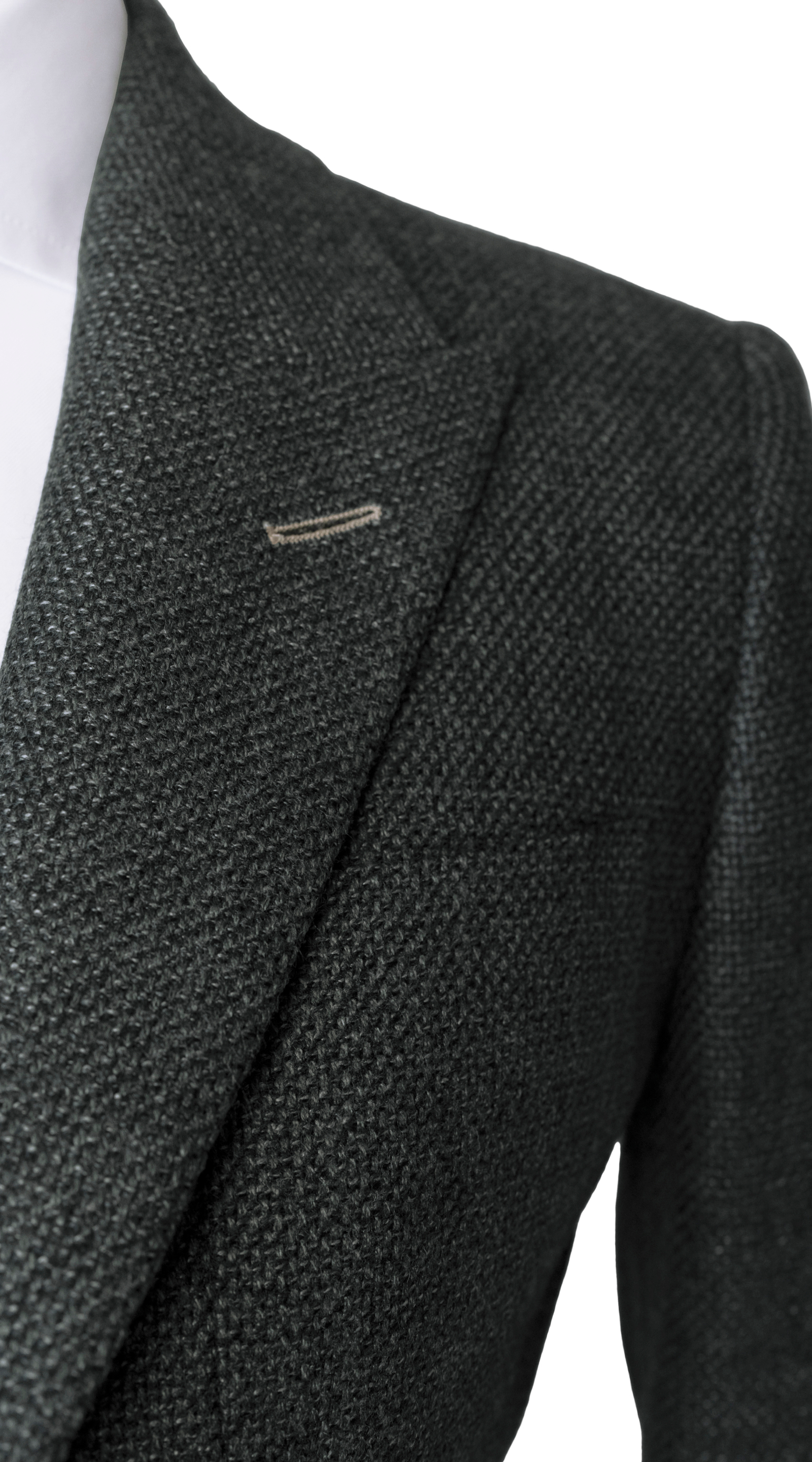 Charcoal Tweed Three‑Piece Suit