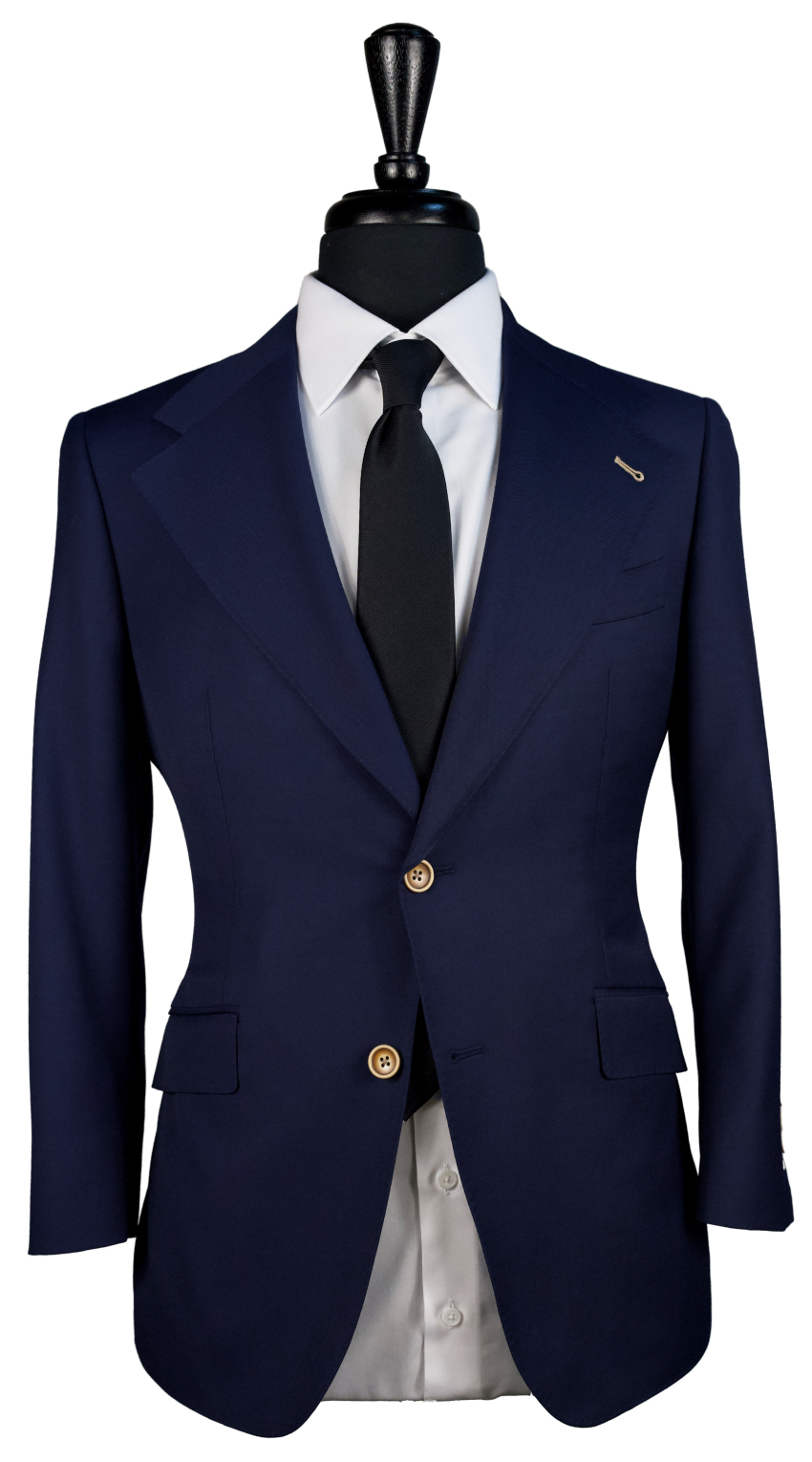 Dark Blue Twill Wool Suit