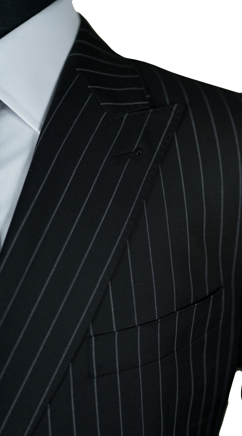 Black Pinstripe Suit