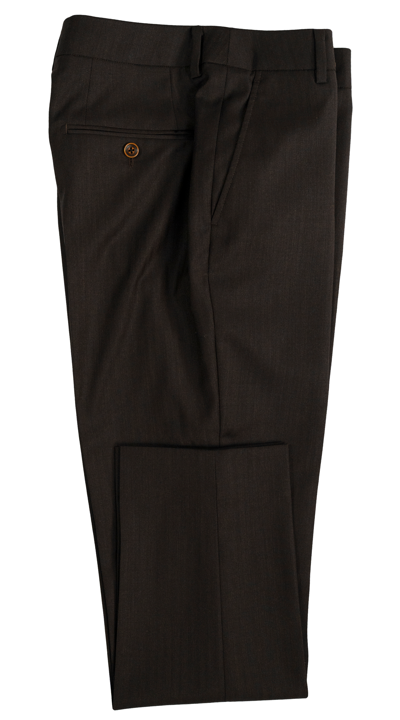 Dark Brown Herringbone Suit