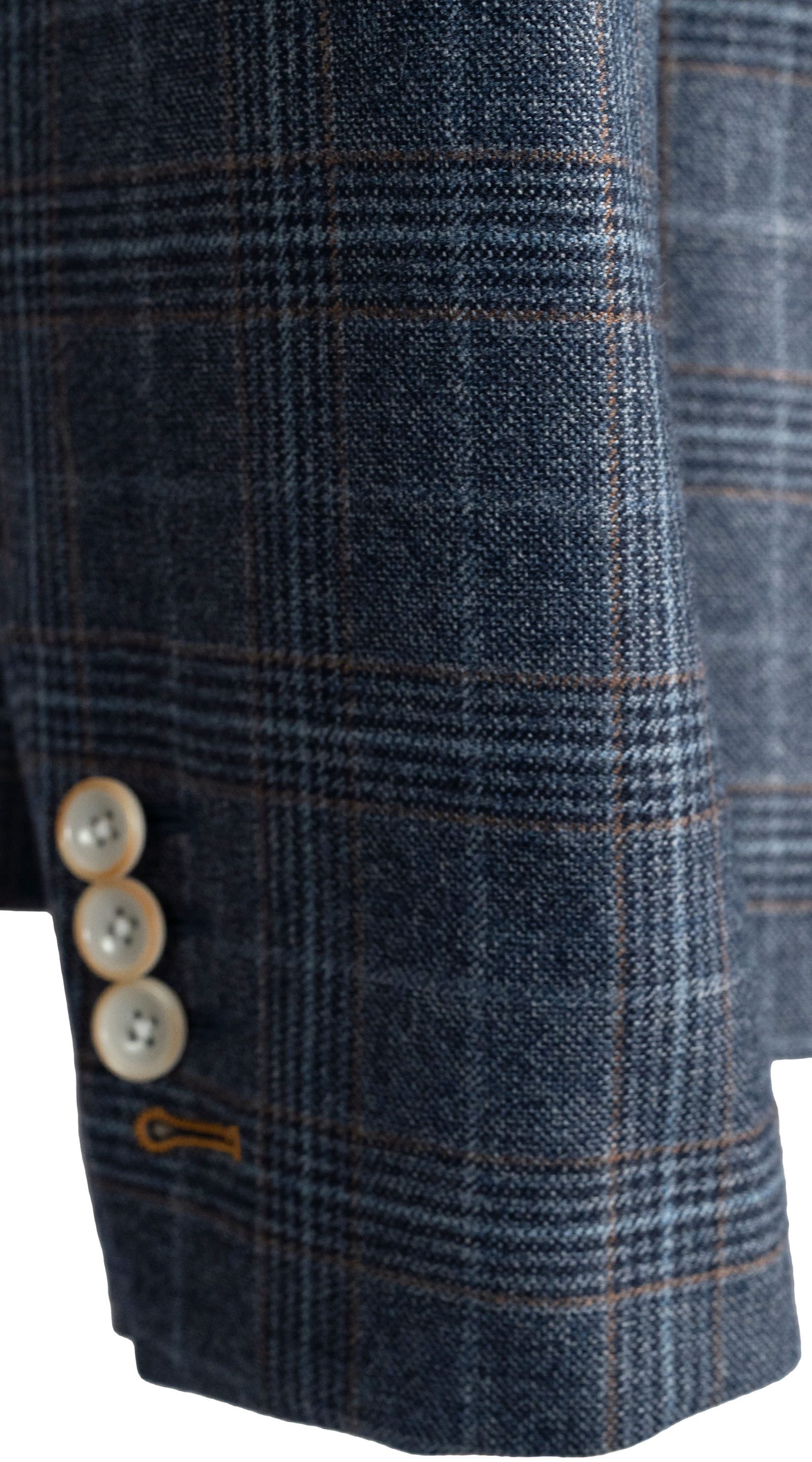 Tailleur Croisé Carreaux Prince Galles Bleu