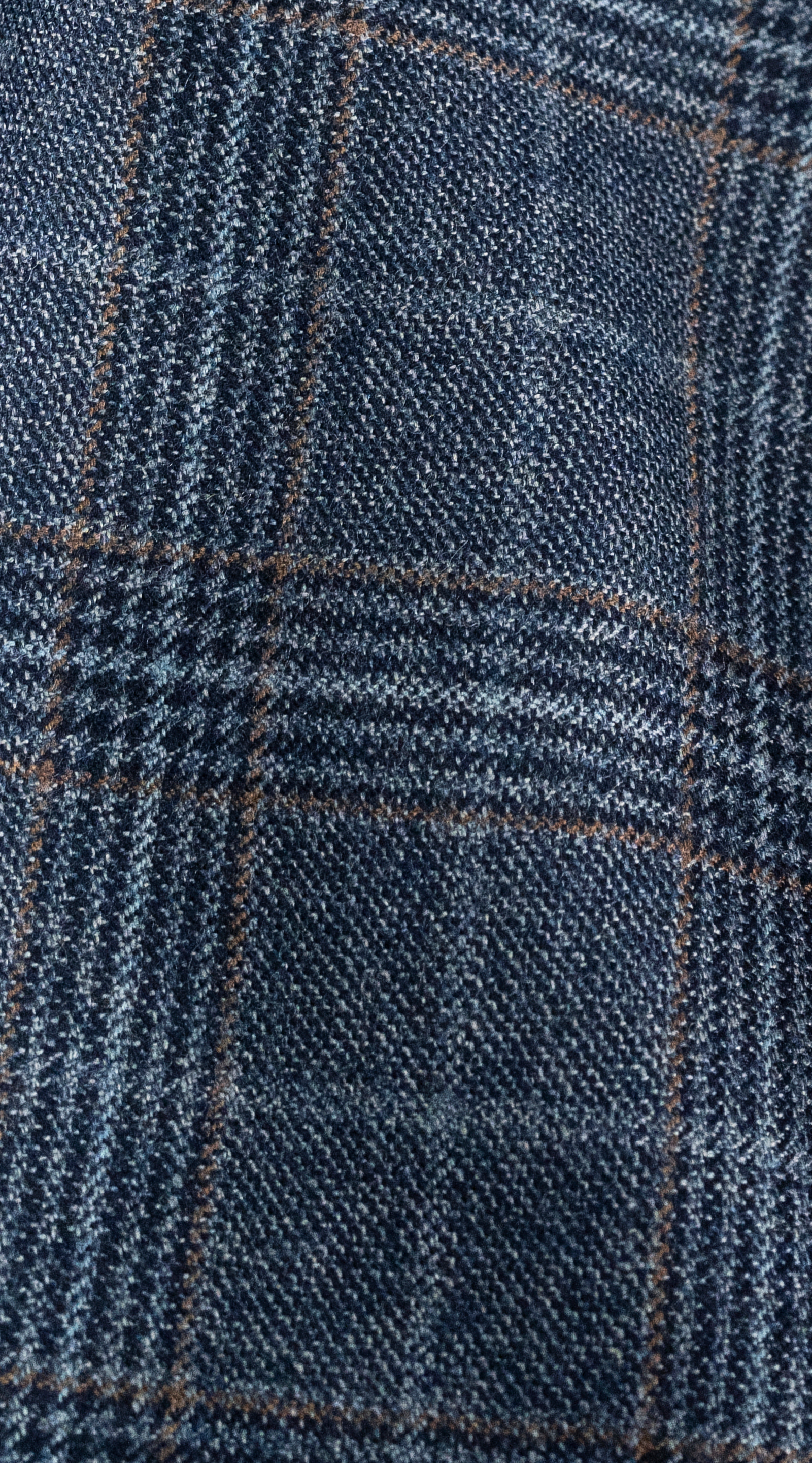 Tailleur Croisé Carreaux Prince Galles Bleu