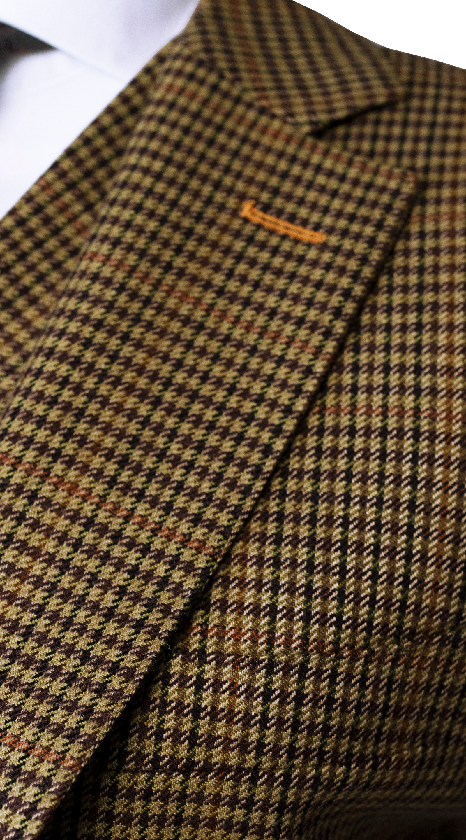 Olive Glen Plaid Wool Suit
