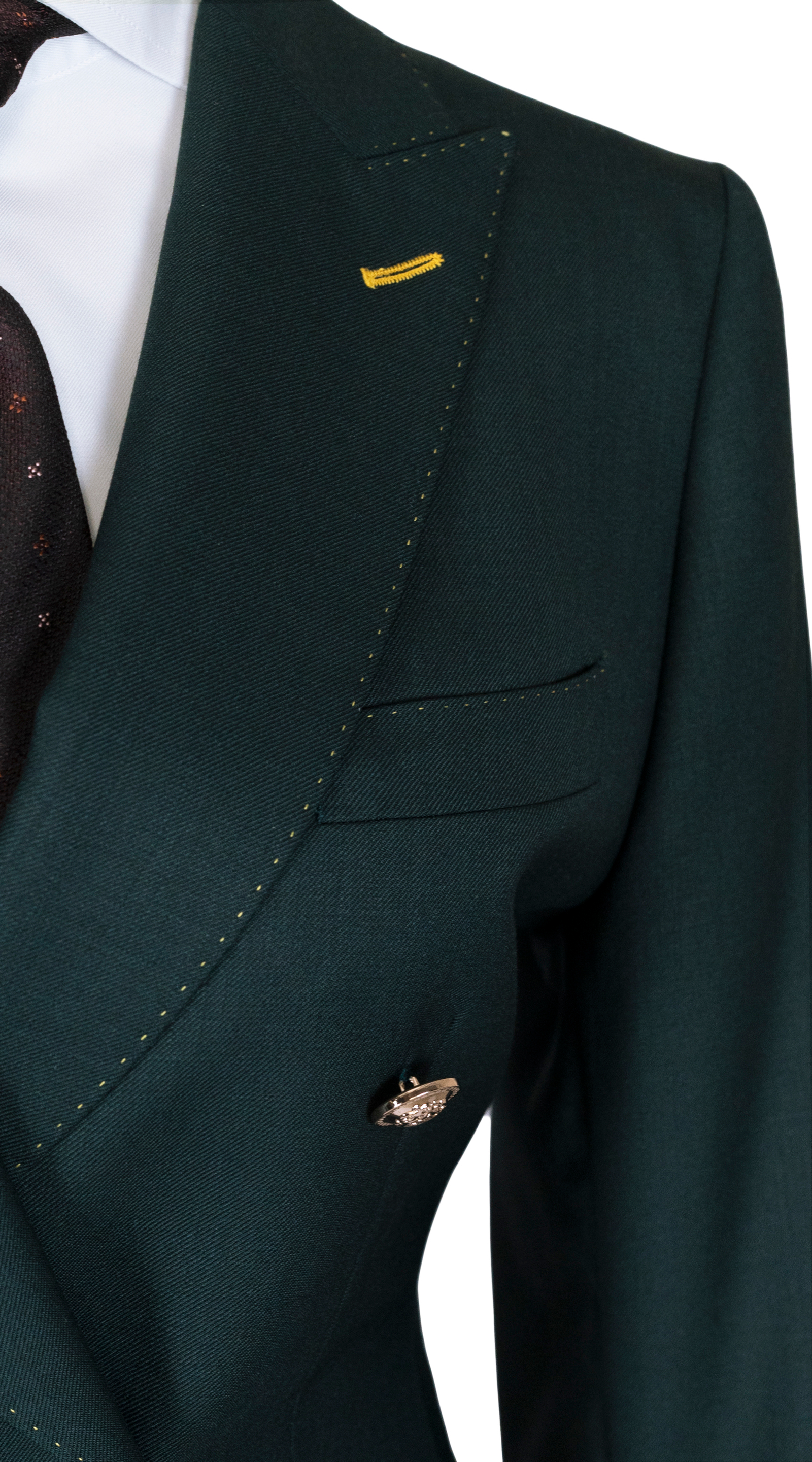 Hunter Green Double-Breasted Suit