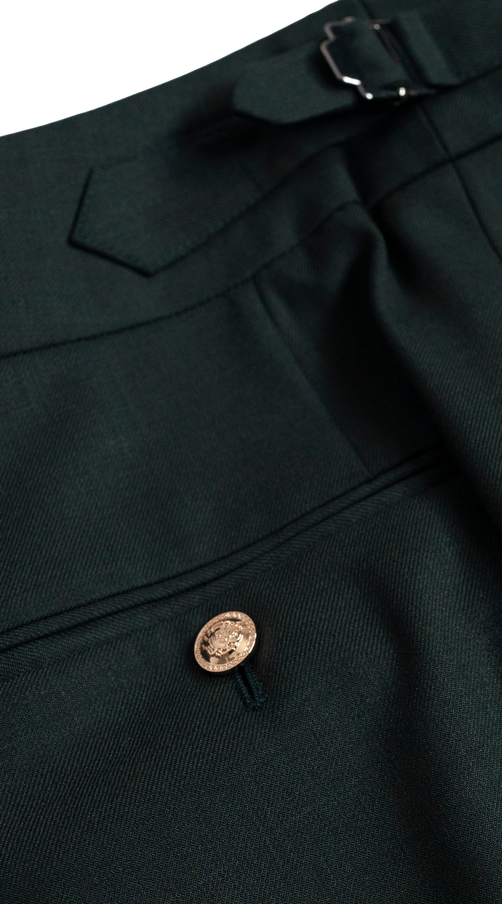 Hunter Green Double-Breasted Suit