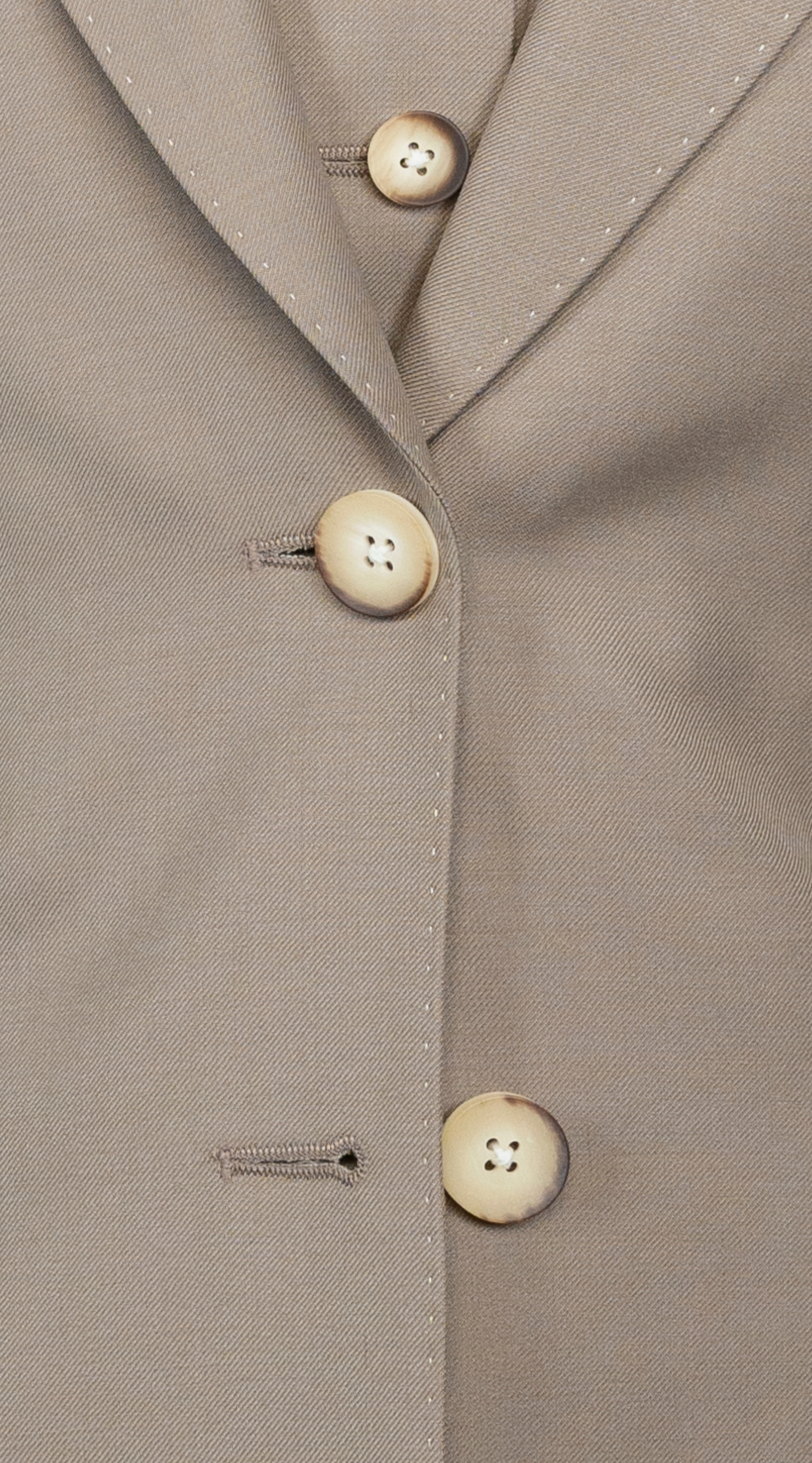 Almond Beige Wool Suit