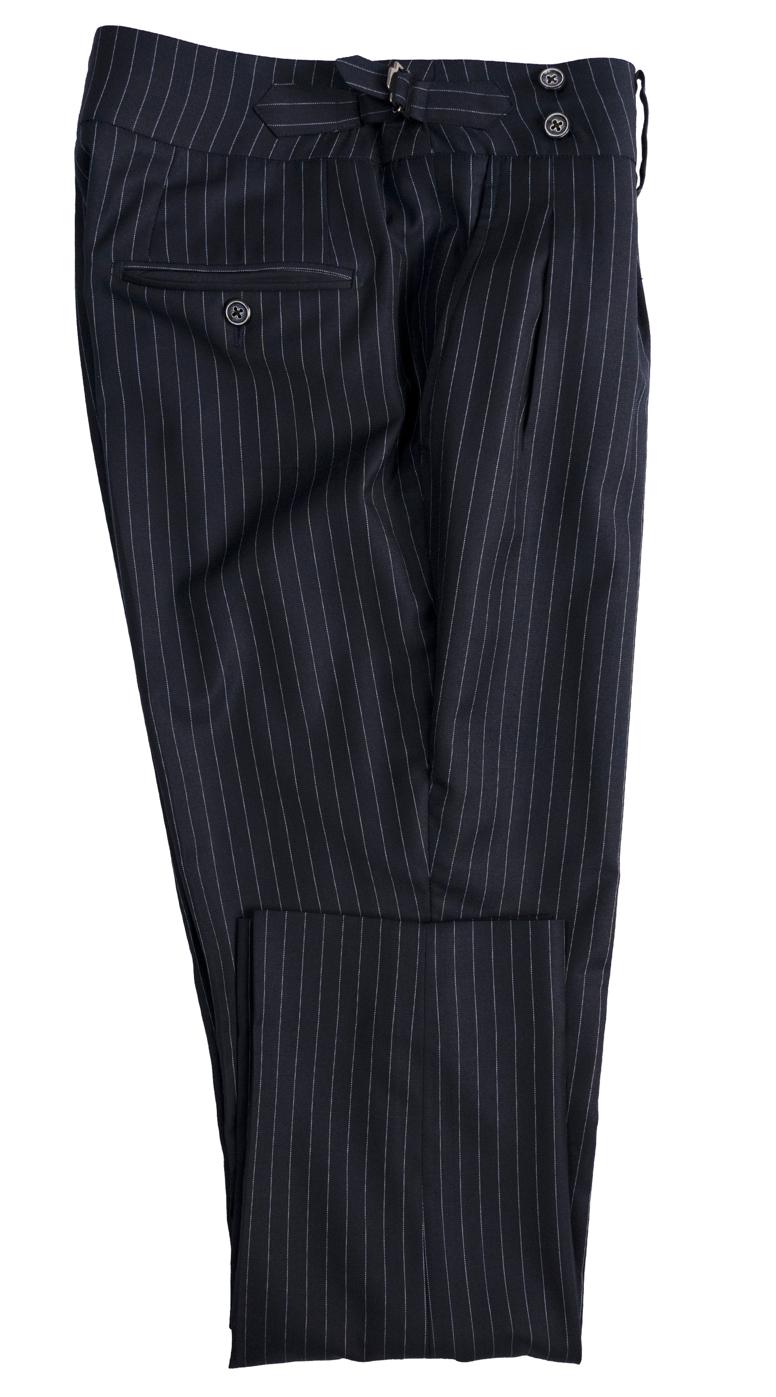 Midnight Blue Pinstripe Suit