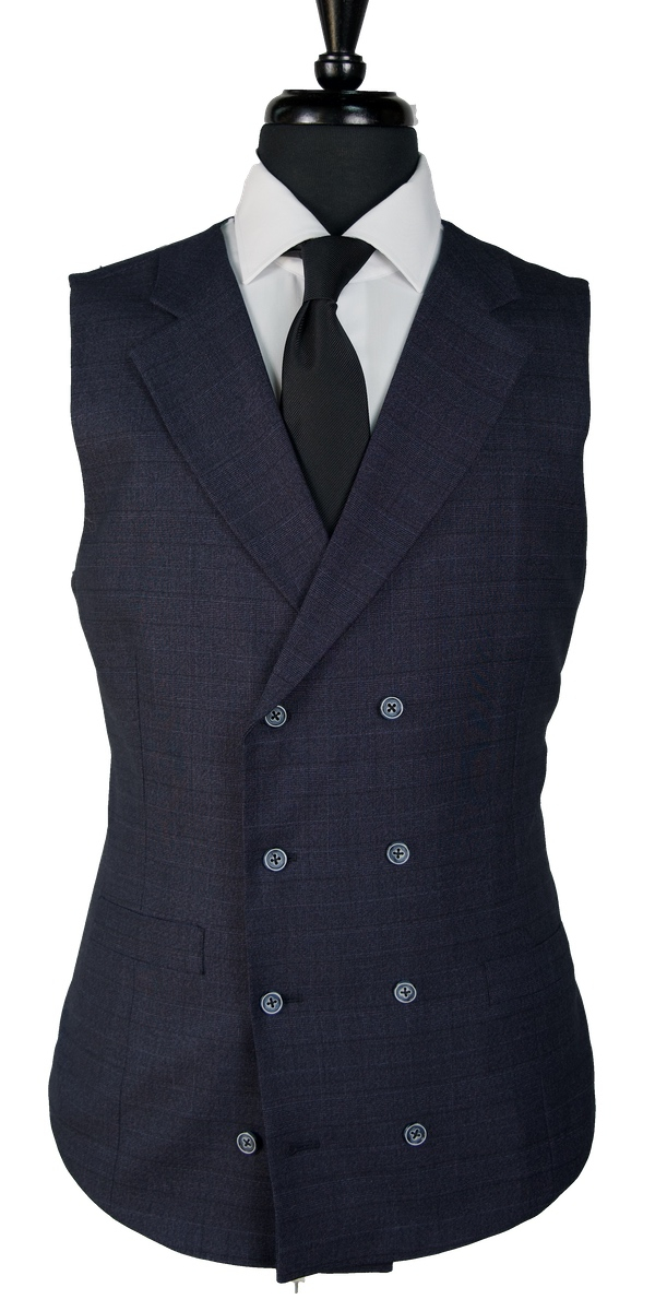 Complet bleu birdseye en laine