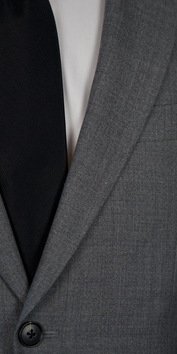 Grey Stretch Wool Suit