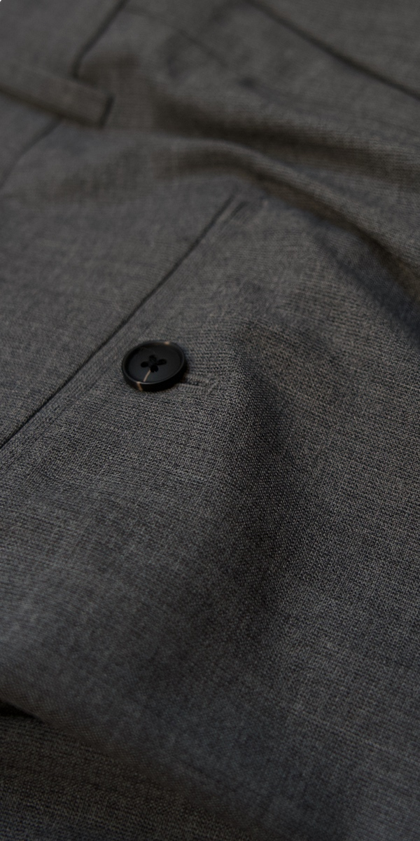 Grey Stretch Wool Suit